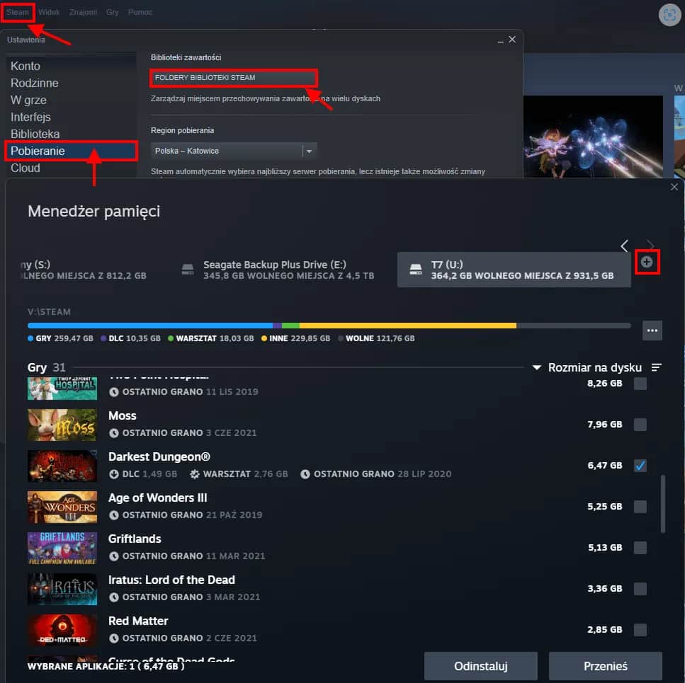 Jak bezpiecznie przenieść grę Steam na inny dysk bez utraty danych