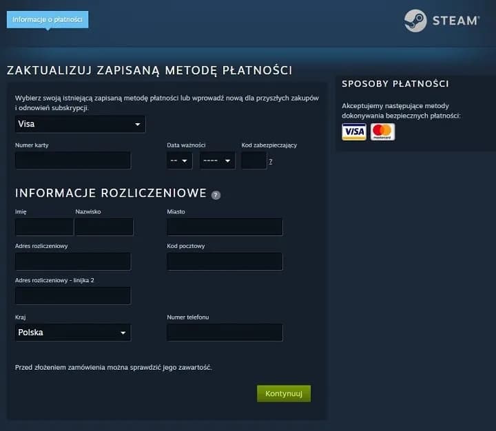 Co to jest adres rozliczeniowy Steam i dlaczego jest kluczowy dla płatności?