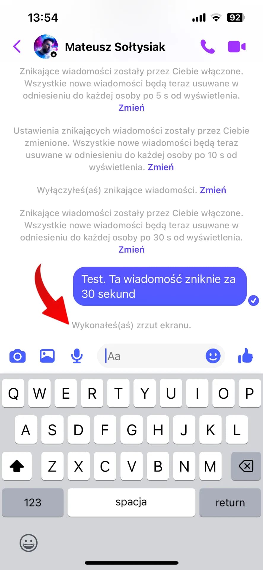Jak wyłączyć znikające wiadomości w Messengerze i uniknąć problemów